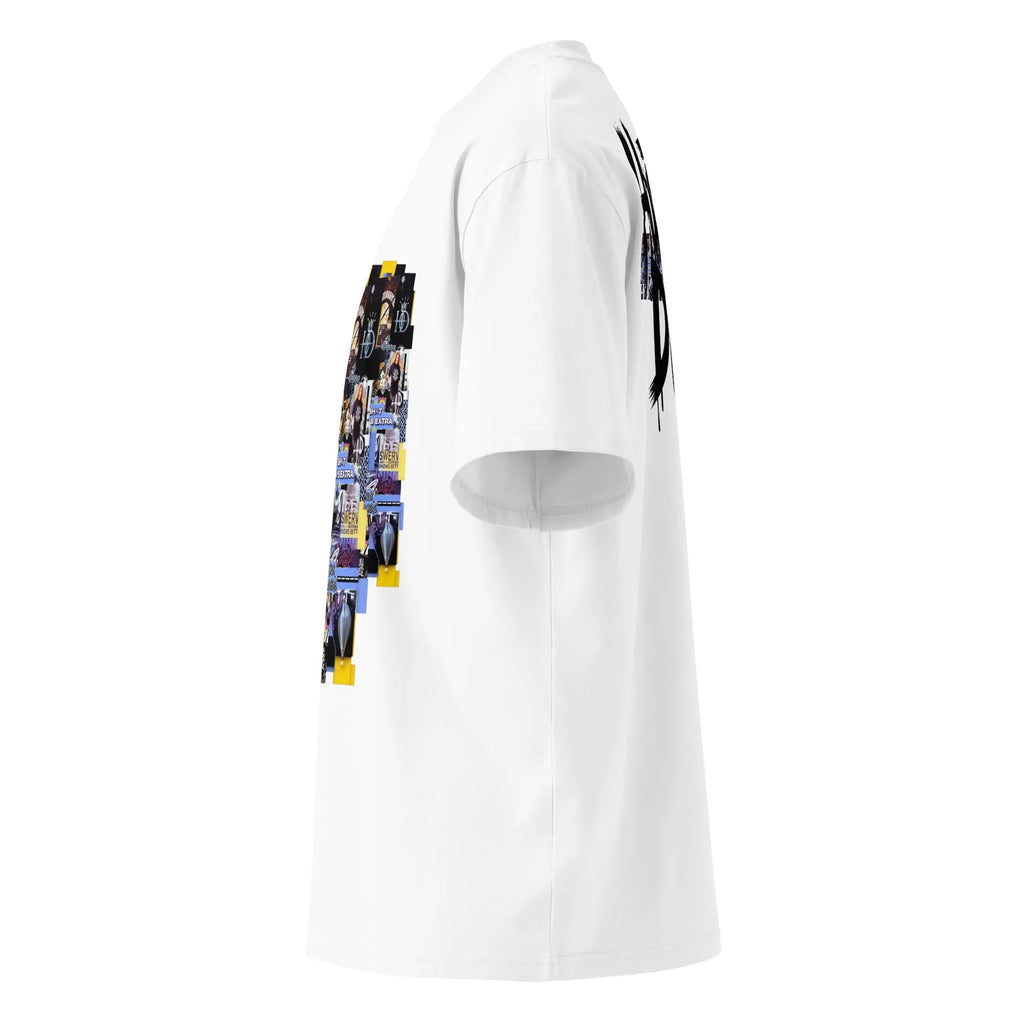 Collage The Halls Unisex organic oversized high neck t-shirt - Hustler Dior