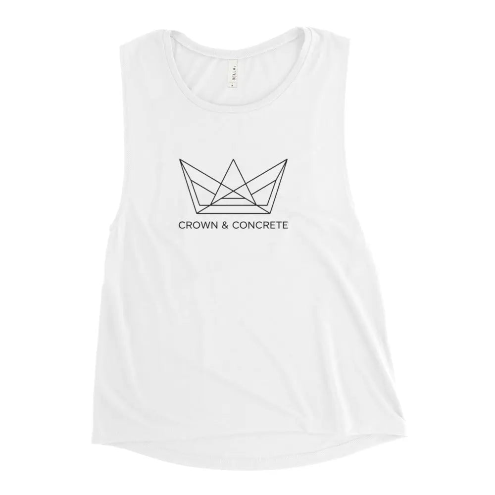 Crown and Concrete Ladies Muscle Classic Beauty Tank Top.
