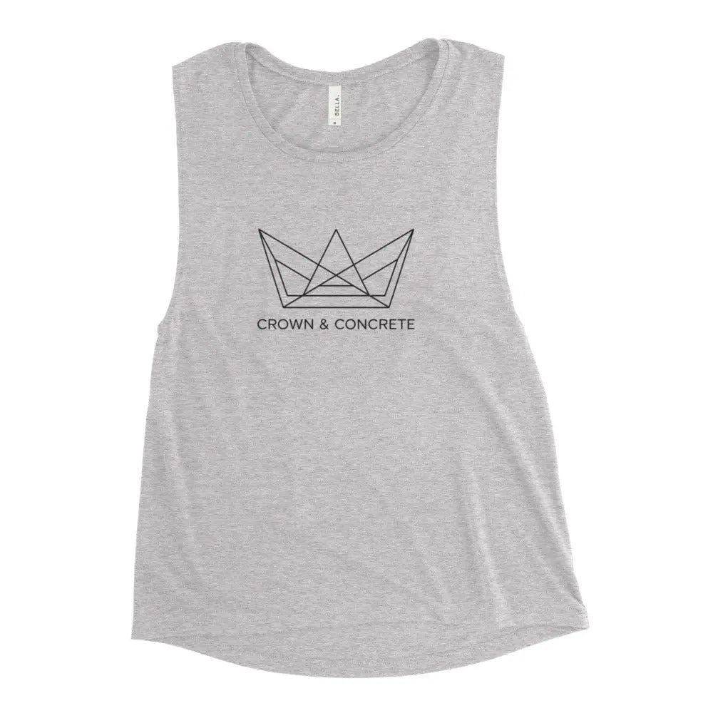 Crown and Concrete Ladies Muscle Classic Beauty Tank Top.
