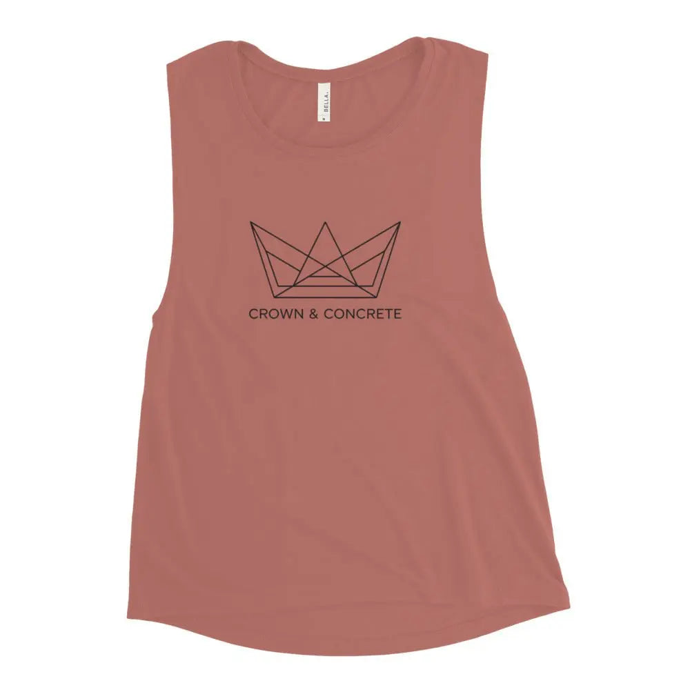 Crown and Concrete Ladies Muscle Classic Beauty Tank Top.