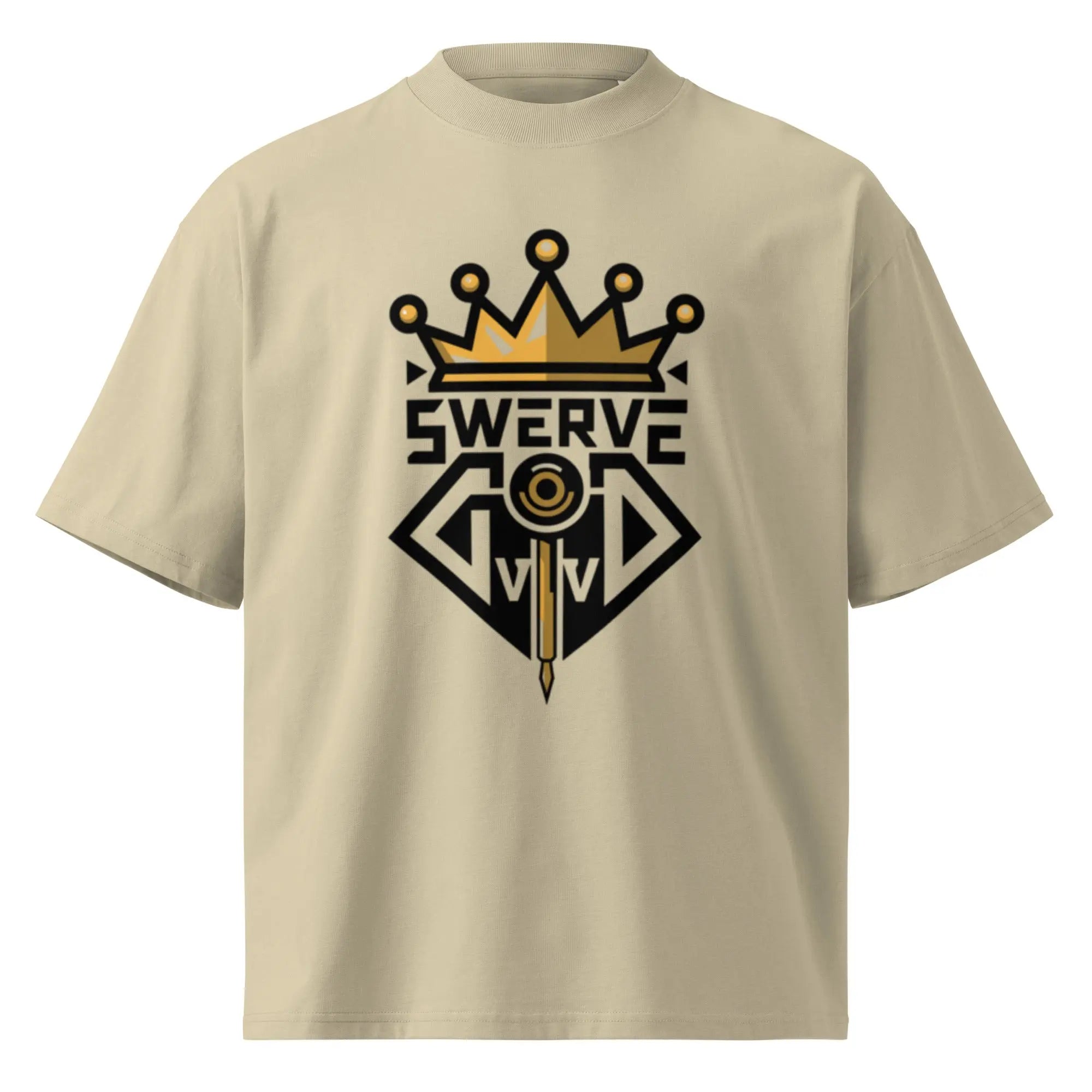 Crown & Cipher Tee (Sandstone) - Hustler Dior