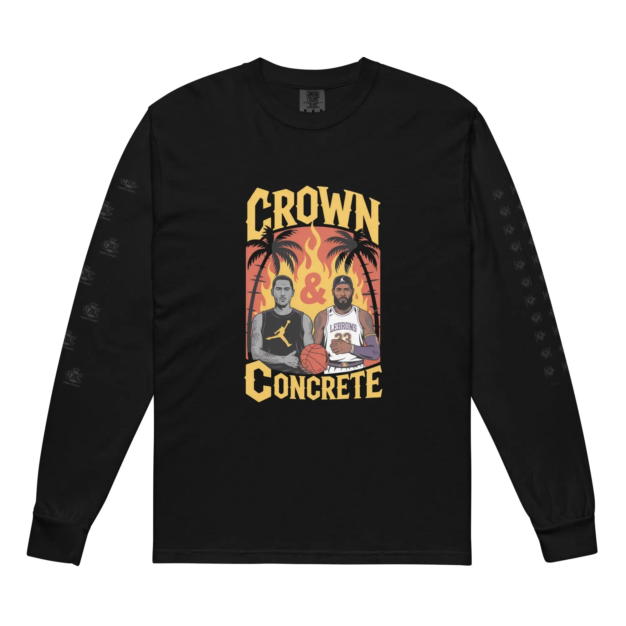 Crown & Concrete x Hustler Dior “Legends in the Fire” Long - Sleeve - Hustler Dior