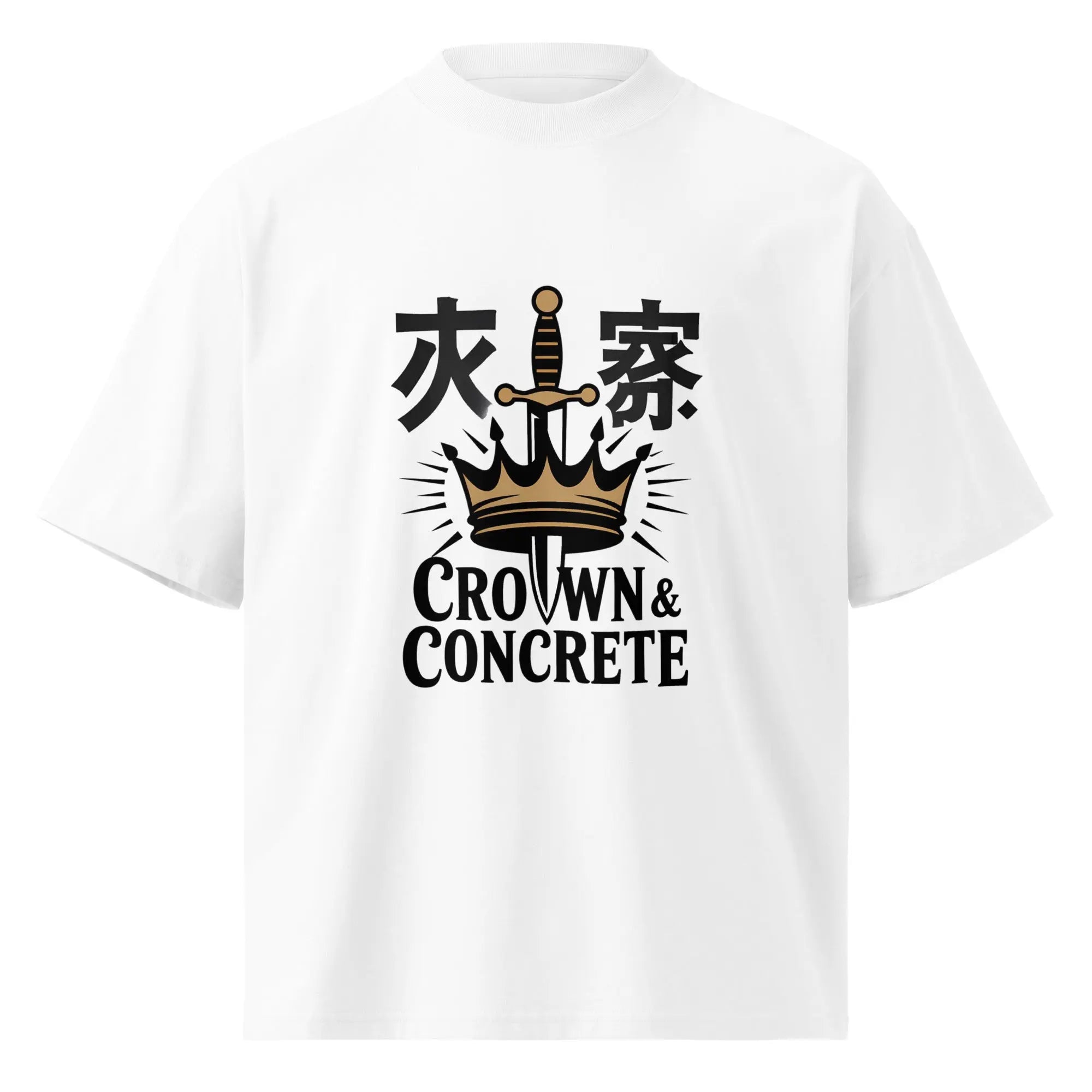 Crown & Concrete x Hustler Dior Oversized Sword - Crown Tee - Hustler Dior