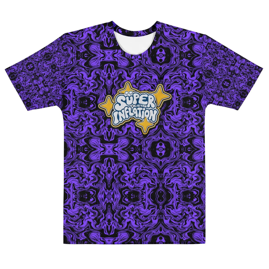 Electric Blue Vortex T Shirt | Star GraphicMen’s cotton crew neck t-shirt.