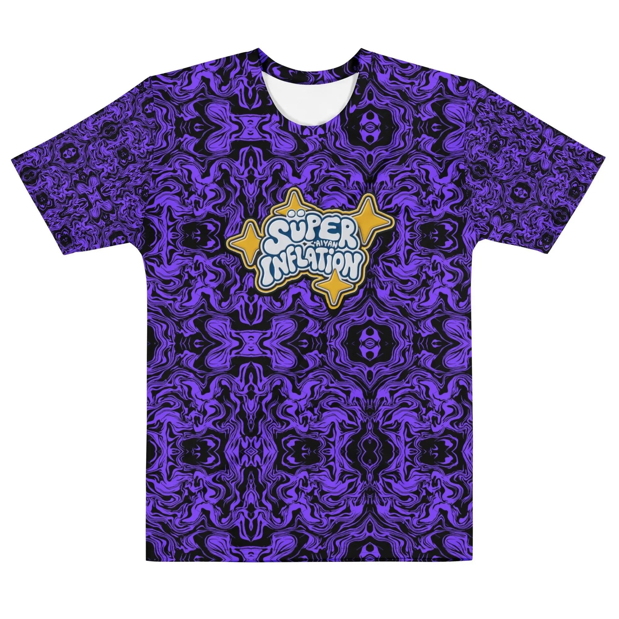 Electric Blue Vortex T Shirt | Star GraphicMen’s cotton crew neck t-shirt.