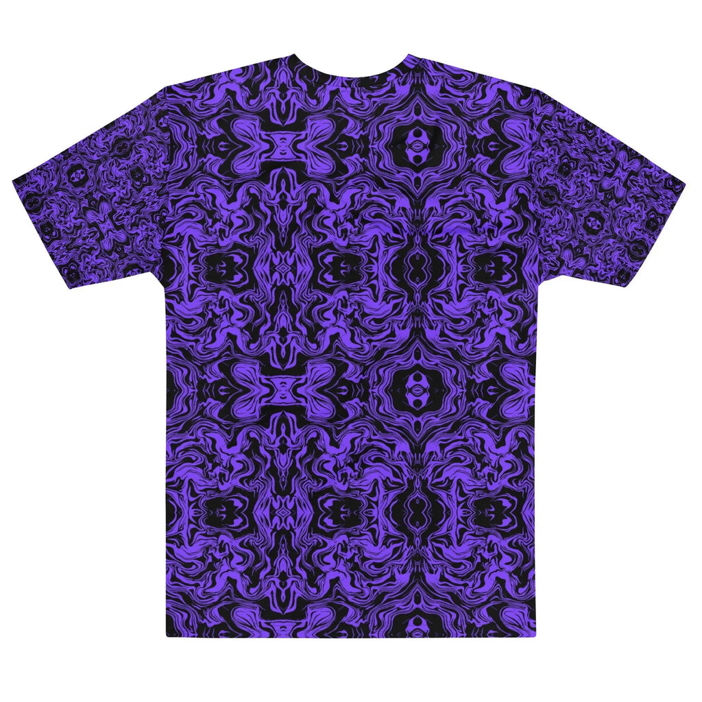 Electric Blue Vortex T Shirt | Star GraphicMen’s cotton crew neck t-shirt.