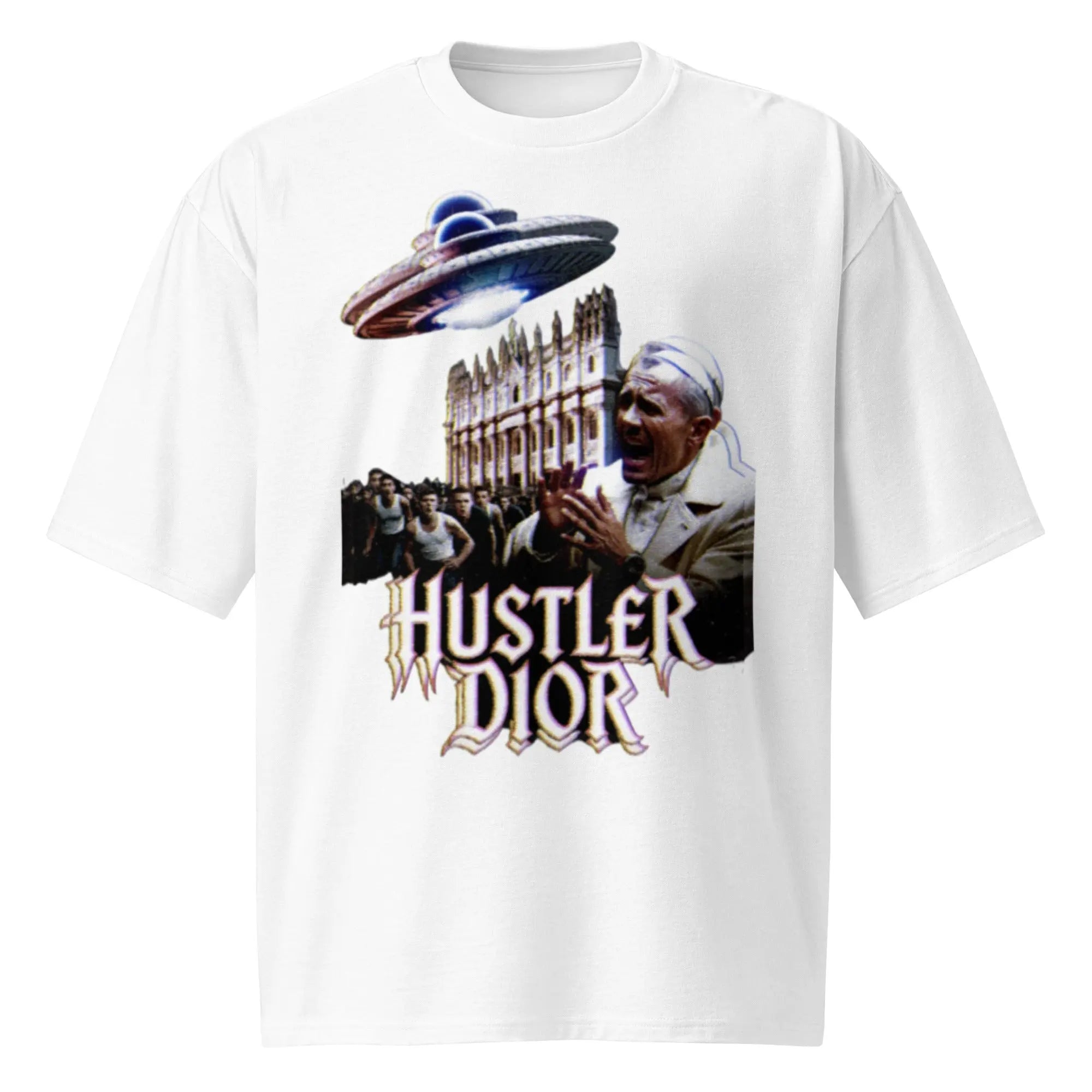 His Holiness Hustler Dior Gothic Graphic Tee - Hustler Dior