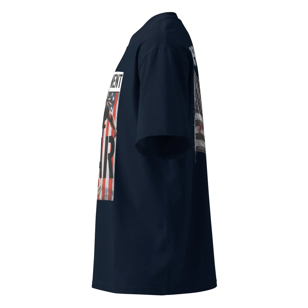 Hustler Dior: “Raise the Flag” — Oversized Department of War Tee.