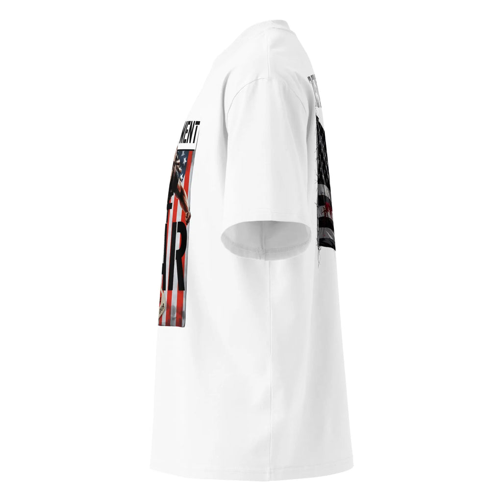 Hustler Dior: “Raise the Flag” — Oversized Department of War Tee.