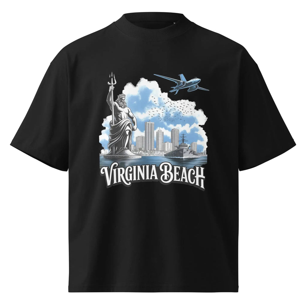 Hustler Dior: “Virginia Legends” — Oversized TeeUnisex organic oversized high neck t-shirt.