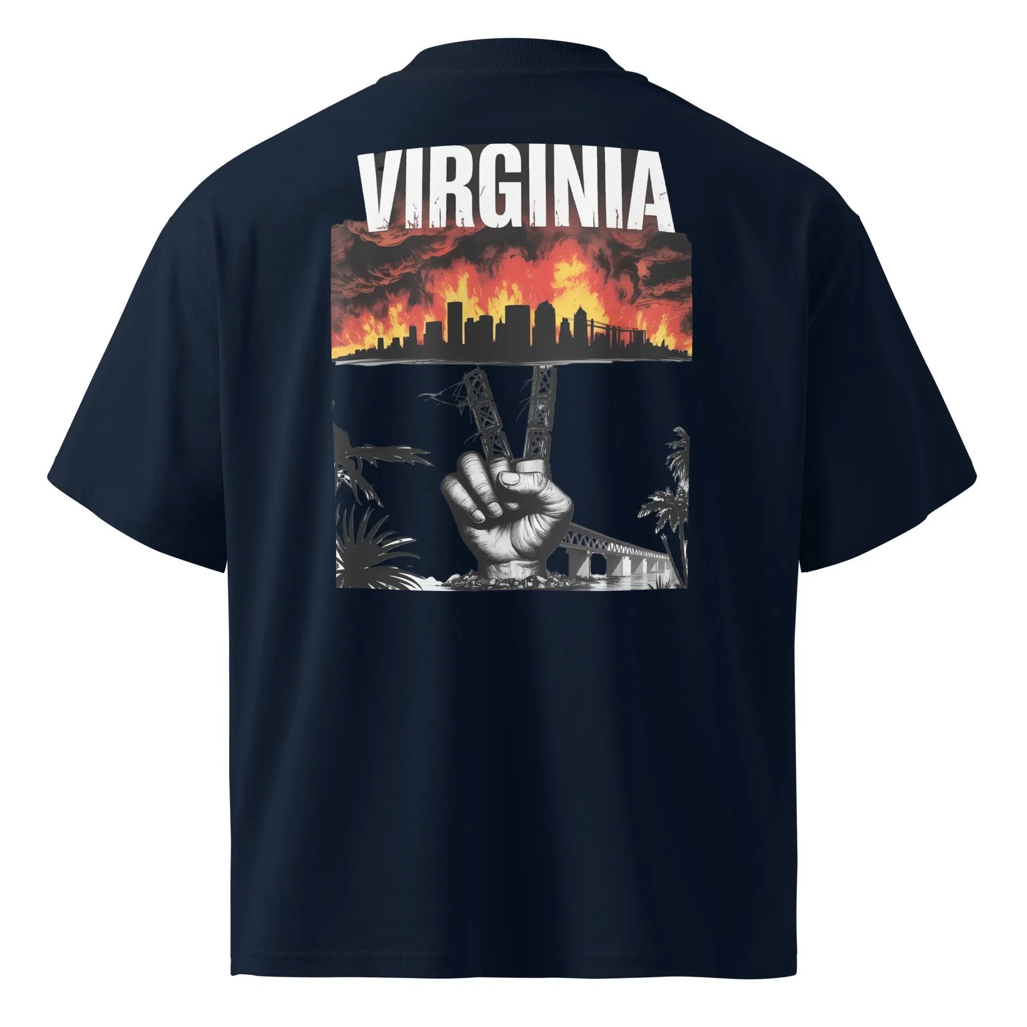 Hustler Dior: “Virginia Legends” — Oversized TeeUnisex organic oversized high neck t-shirt.