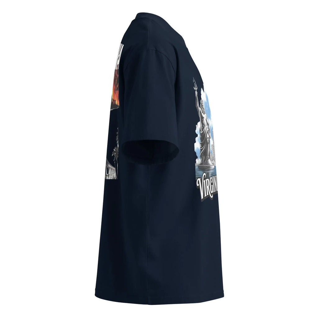 Hustler Dior: “Virginia Legends” — Oversized TeeUnisex organic oversized high neck t-shirt.