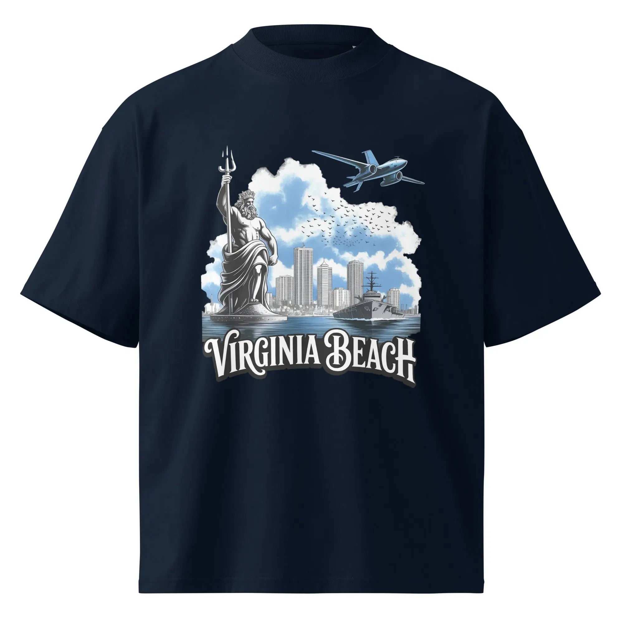 Hustler Dior: “Virginia Legends” — Oversized TeeUnisex organic oversized high neck t-shirt.