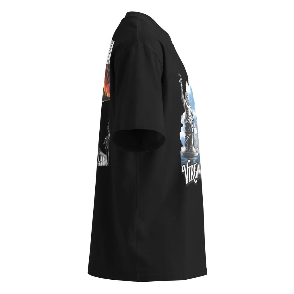 Hustler Dior: “Virginia Legends” — Oversized TeeUnisex organic oversized high neck t-shirt.