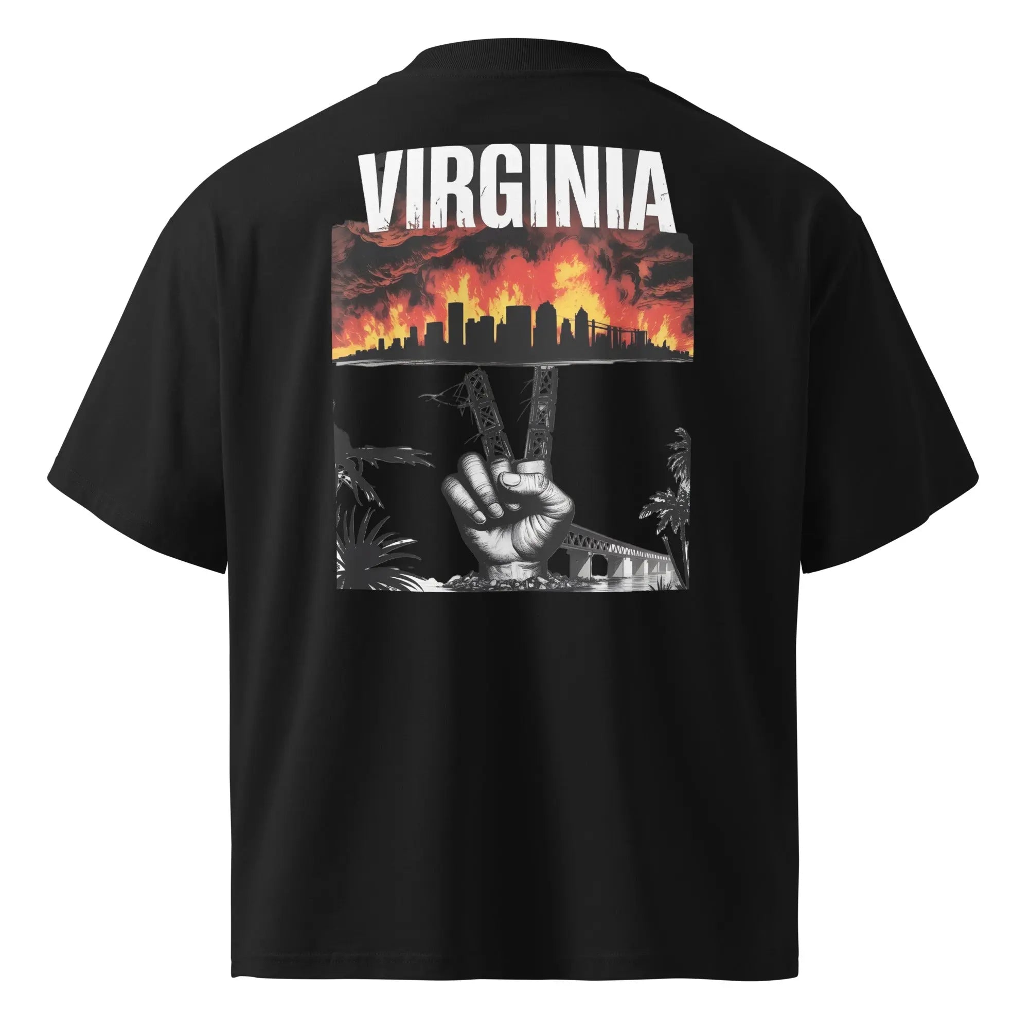 Hustler Dior: “Virginia Legends” — Oversized TeeUnisex organic oversized high neck t-shirt.