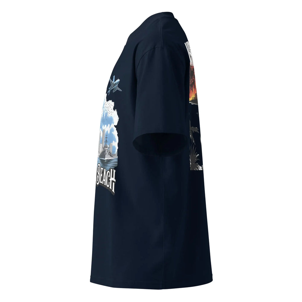 Hustler Dior: “Virginia Legends” — Oversized TeeUnisex organic oversized high neck t-shirt.