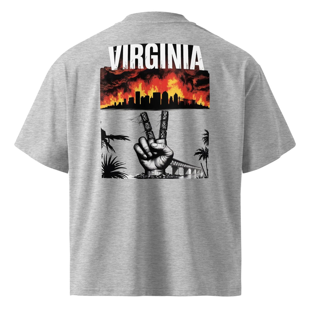Hustler Dior: “Virginia Legends” — Oversized TeeUnisex organic oversized high neck t-shirt.