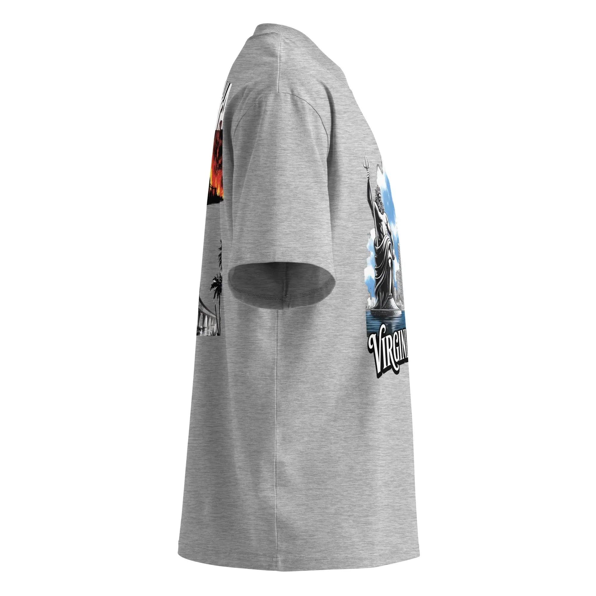 Hustler Dior: “Virginia Legends” — Oversized TeeUnisex organic oversized high neck t-shirt.