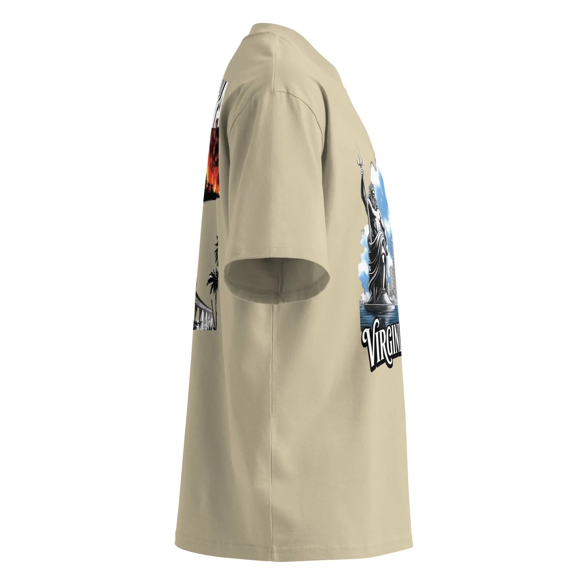 Hustler Dior: “Virginia Legends” — Oversized TeeUnisex organic oversized high neck t-shirt.