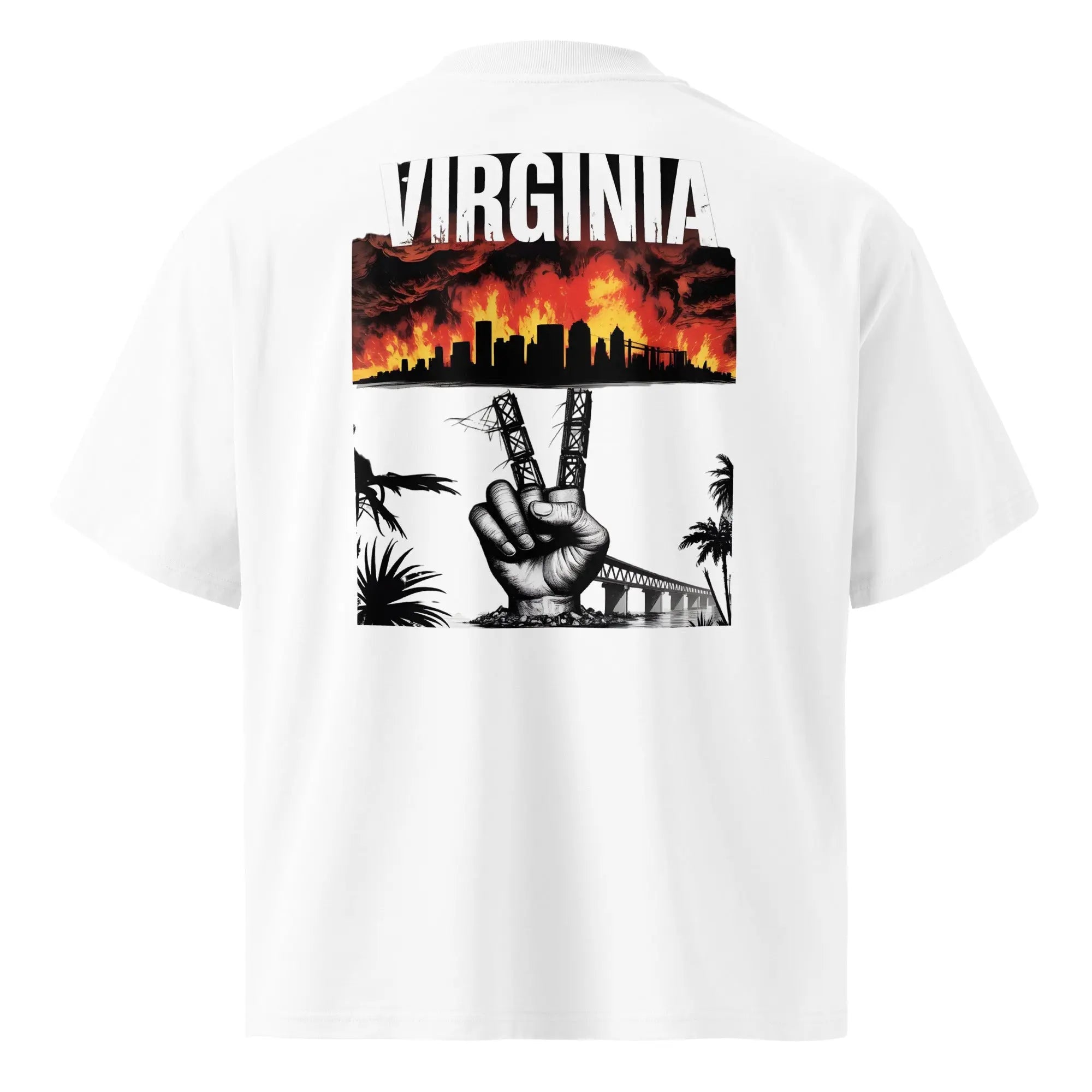 Hustler Dior: “Virginia Legends” — Oversized TeeUnisex organic oversized high neck t-shirt.