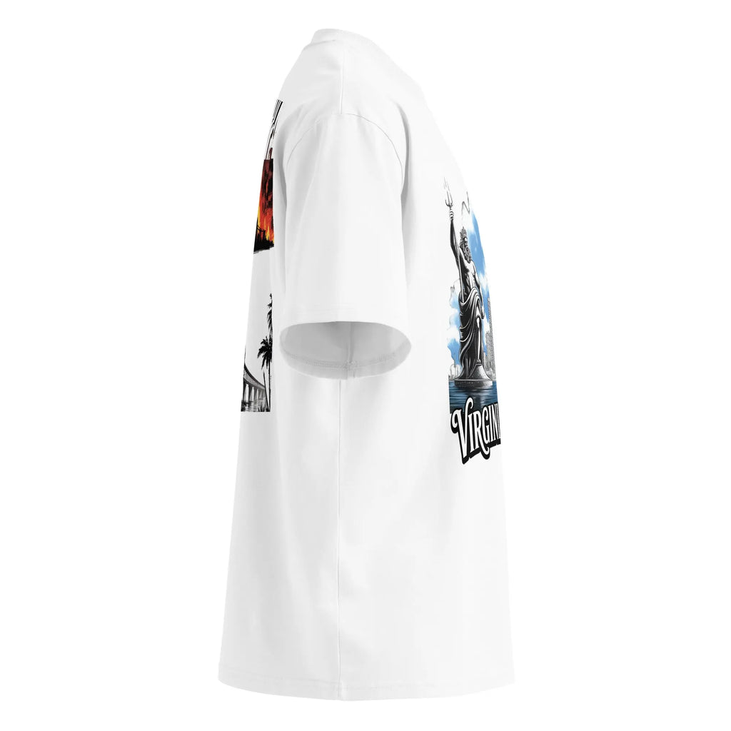 Hustler Dior: “Virginia Legends” — Oversized TeeUnisex organic oversized high neck t-shirt.