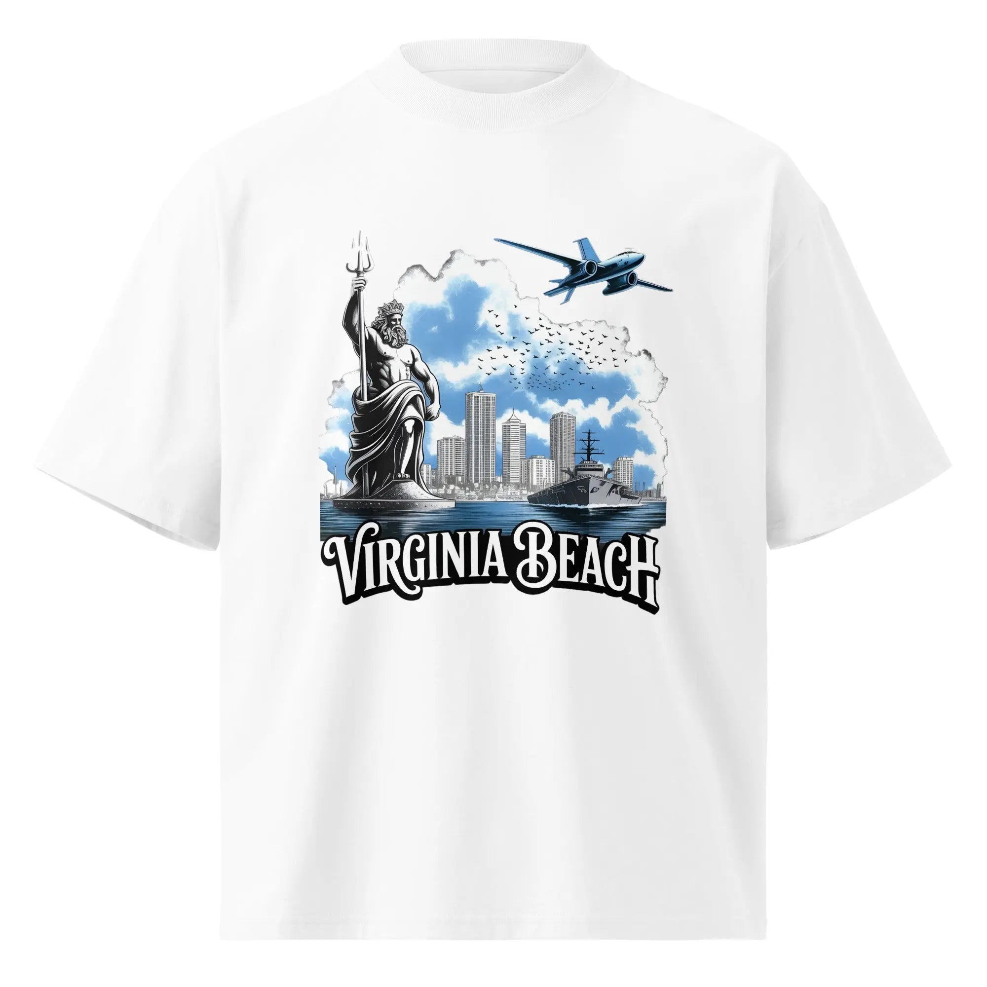 Hustler Dior: “Virginia Legends” — Oversized TeeUnisex organic oversized high neck t-shirt.