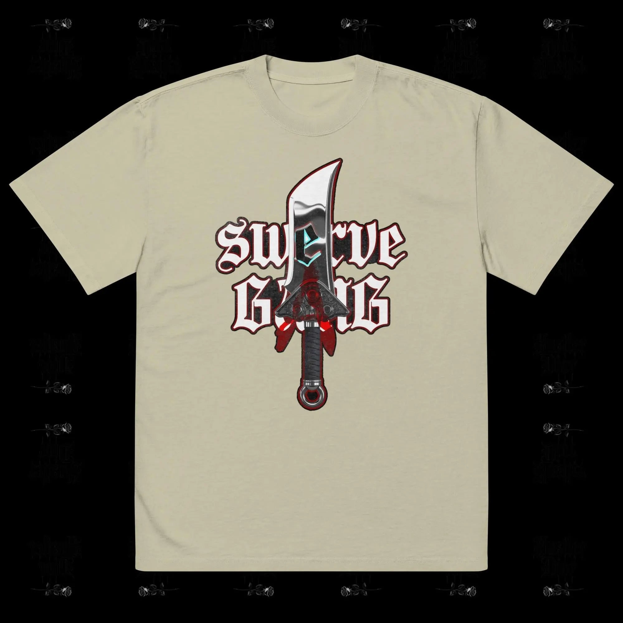 Knife Hand Trajectory Oversized faded t-shirt.