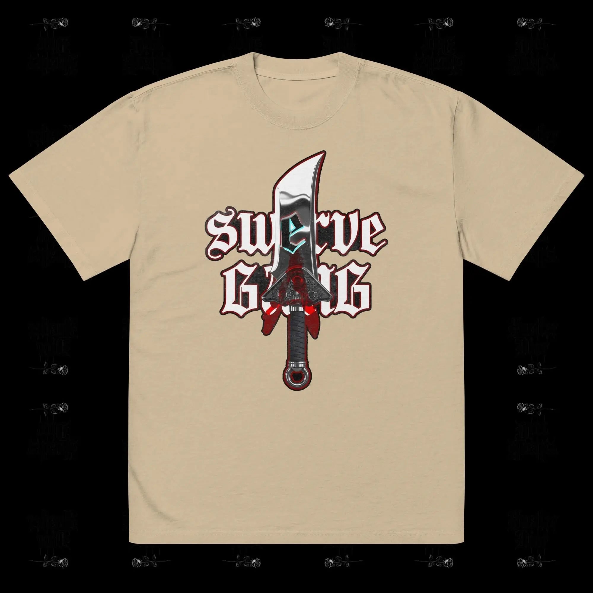 Knife Hand Trajectory Oversized faded t-shirt.