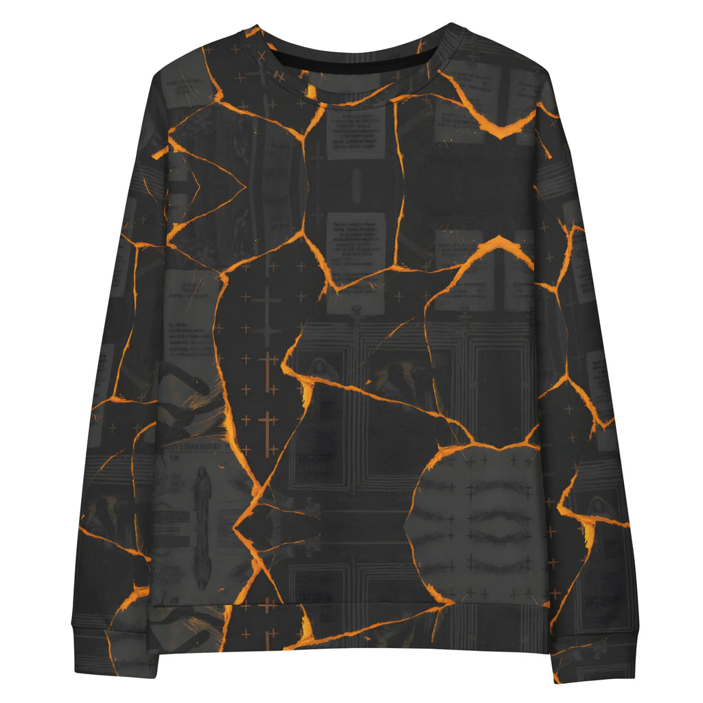 Lava Ashes" Longsleeve T-Shirt Unisex cotton sweatshirt - Hustler Dior