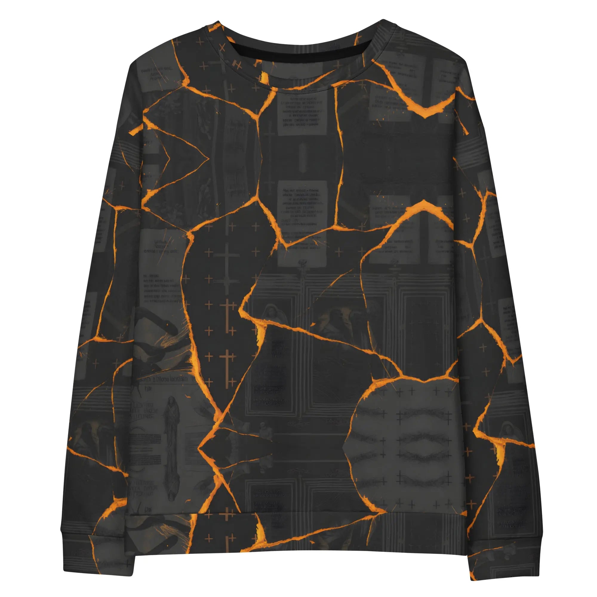 Lava Ashes" Longsleeve T-Shirt Unisex cotton sweatshirt - Hustler Dior