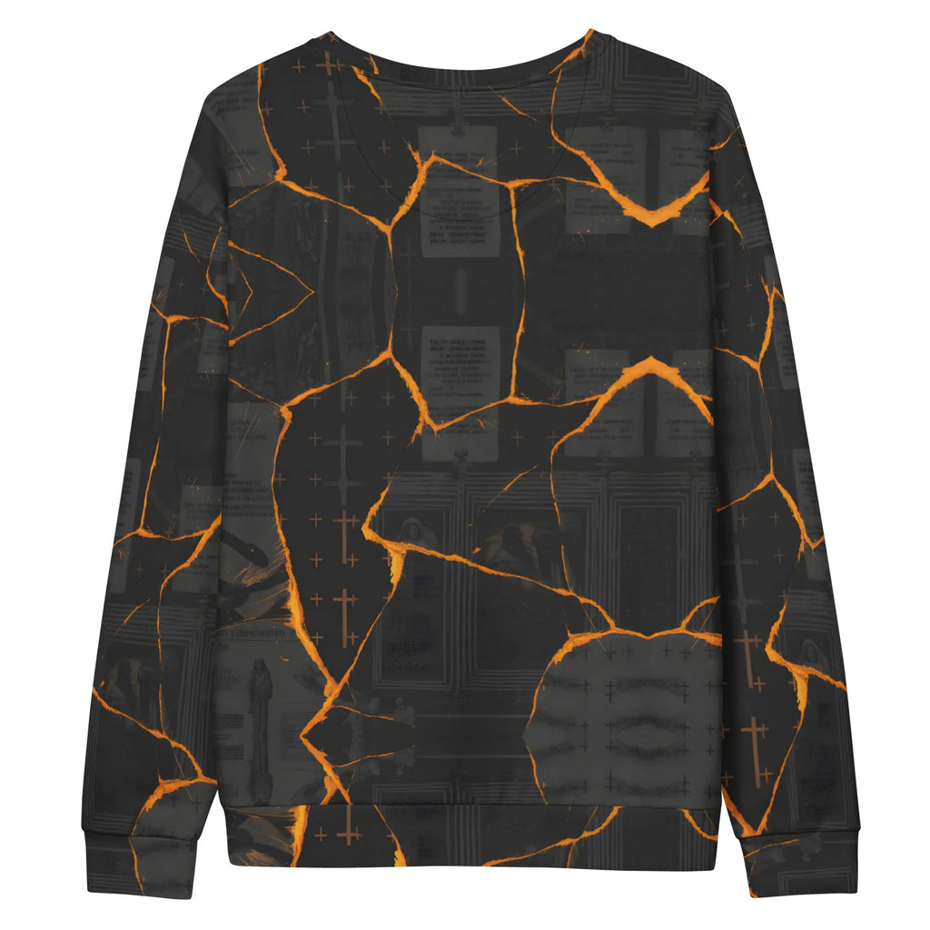 Lava Ashes" Longsleeve T-Shirt Unisex cotton sweatshirt - Hustler Dior