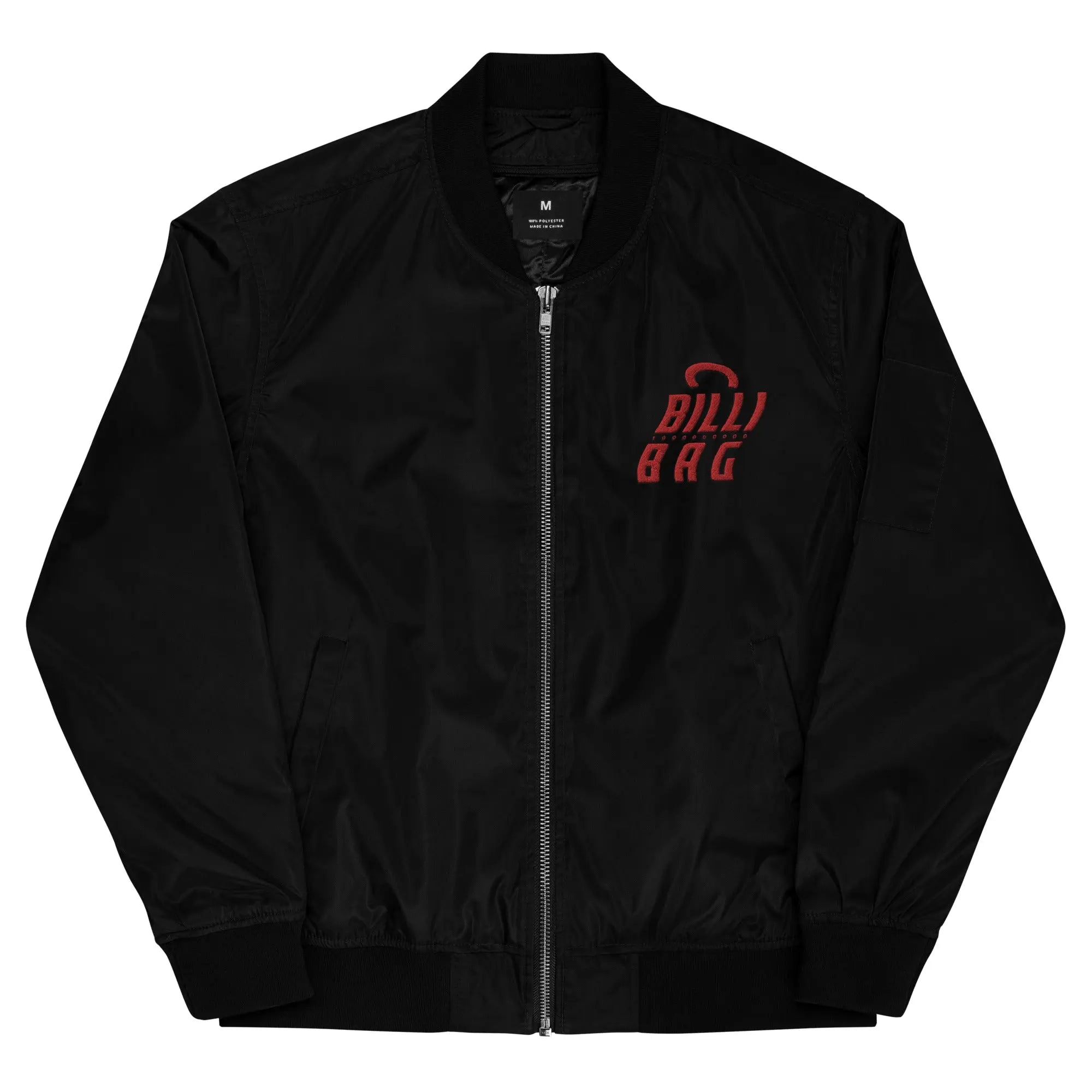 Premium recycled bomber jacket.
