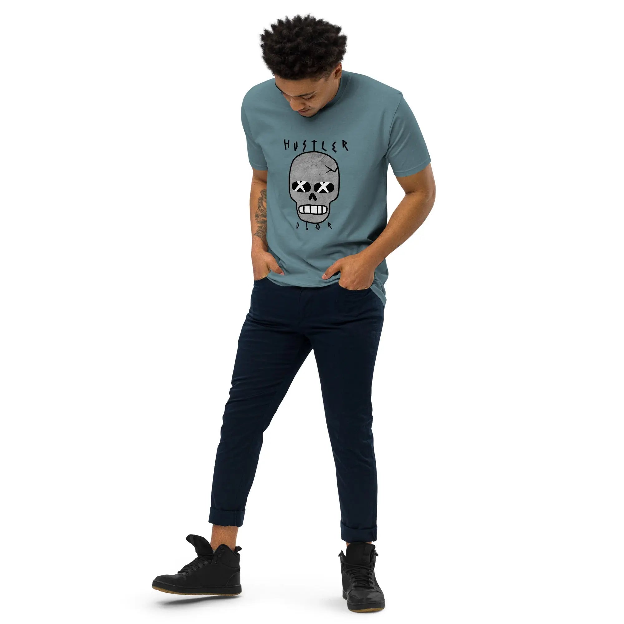 SkullFX Men’s premium heavyweight tee - Hustler Dior