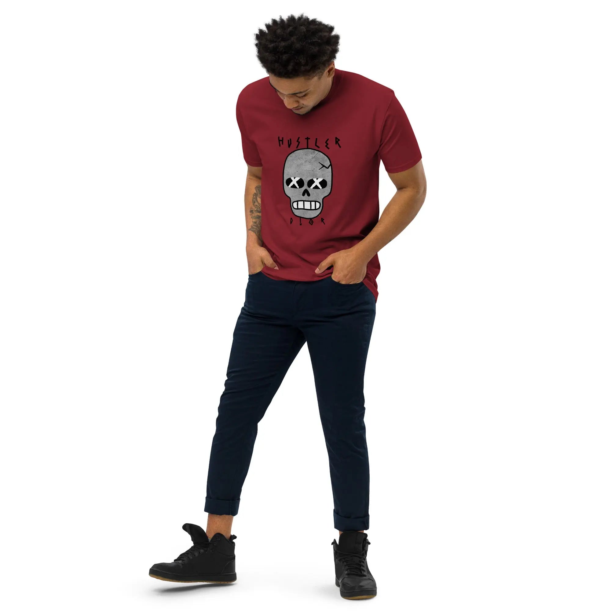 SkullFX Men’s premium heavyweight tee - Hustler Dior