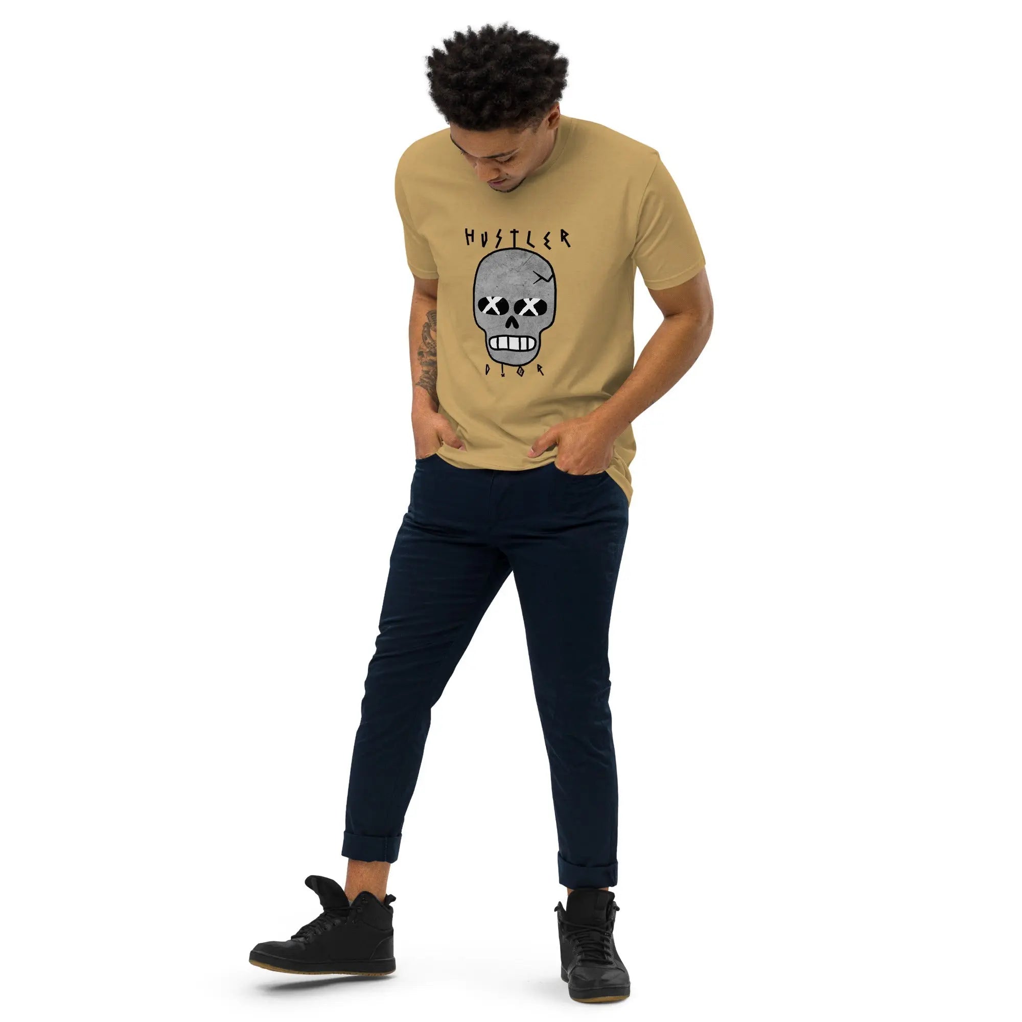 SkullFX Men’s premium heavyweight tee - Hustler Dior