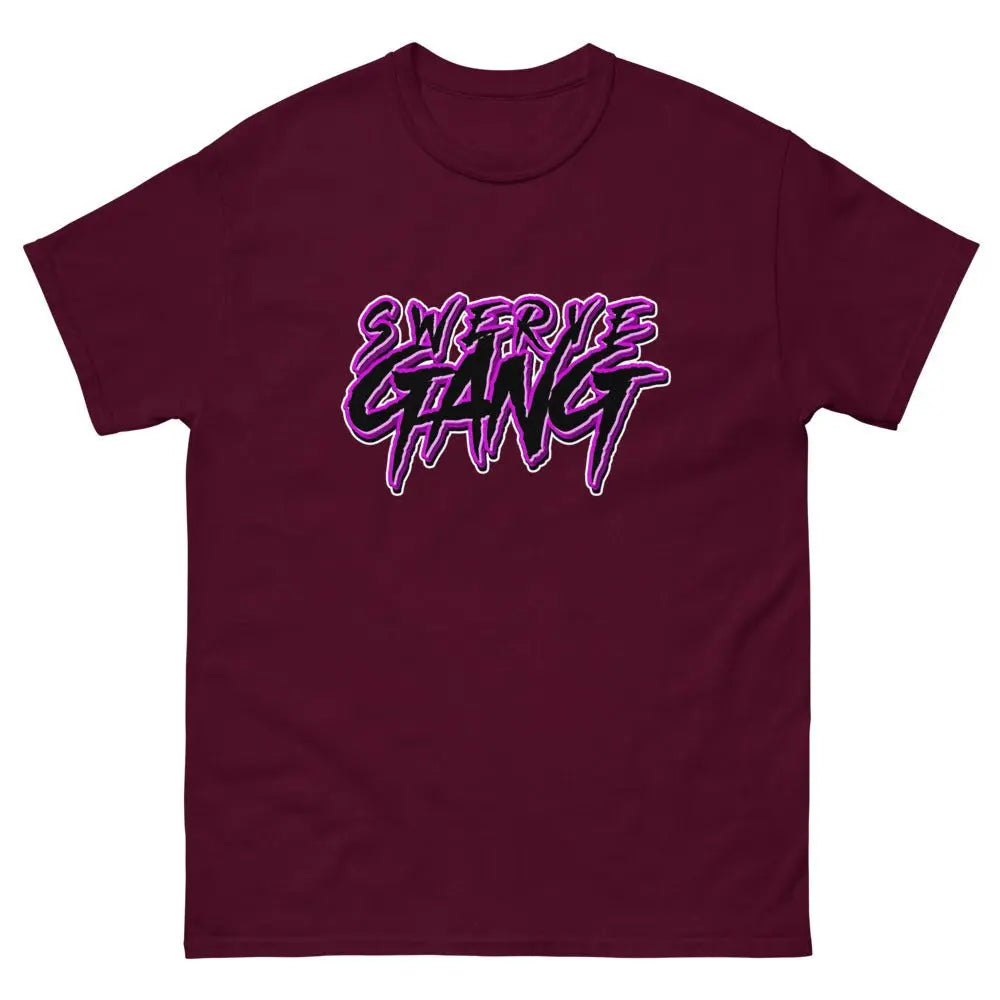 SwerveGang Purp Men's heavyweight tee.