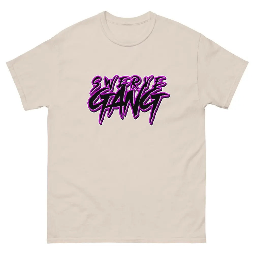 SwerveGang Purp Men's heavyweight tee.