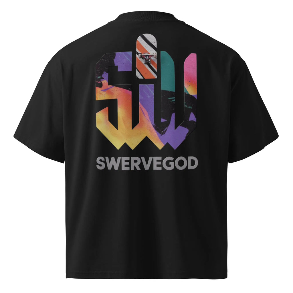 Tarot Card Stacking™ Graphic Tee – Streetwear Tarot Aesthetic Unisex organic oversized high neck t-shirt.