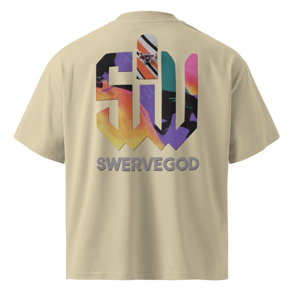 Tarot Card Stacking™ Graphic Tee – Streetwear Tarot Aesthetic Unisex organic oversized high neck t-shirt.