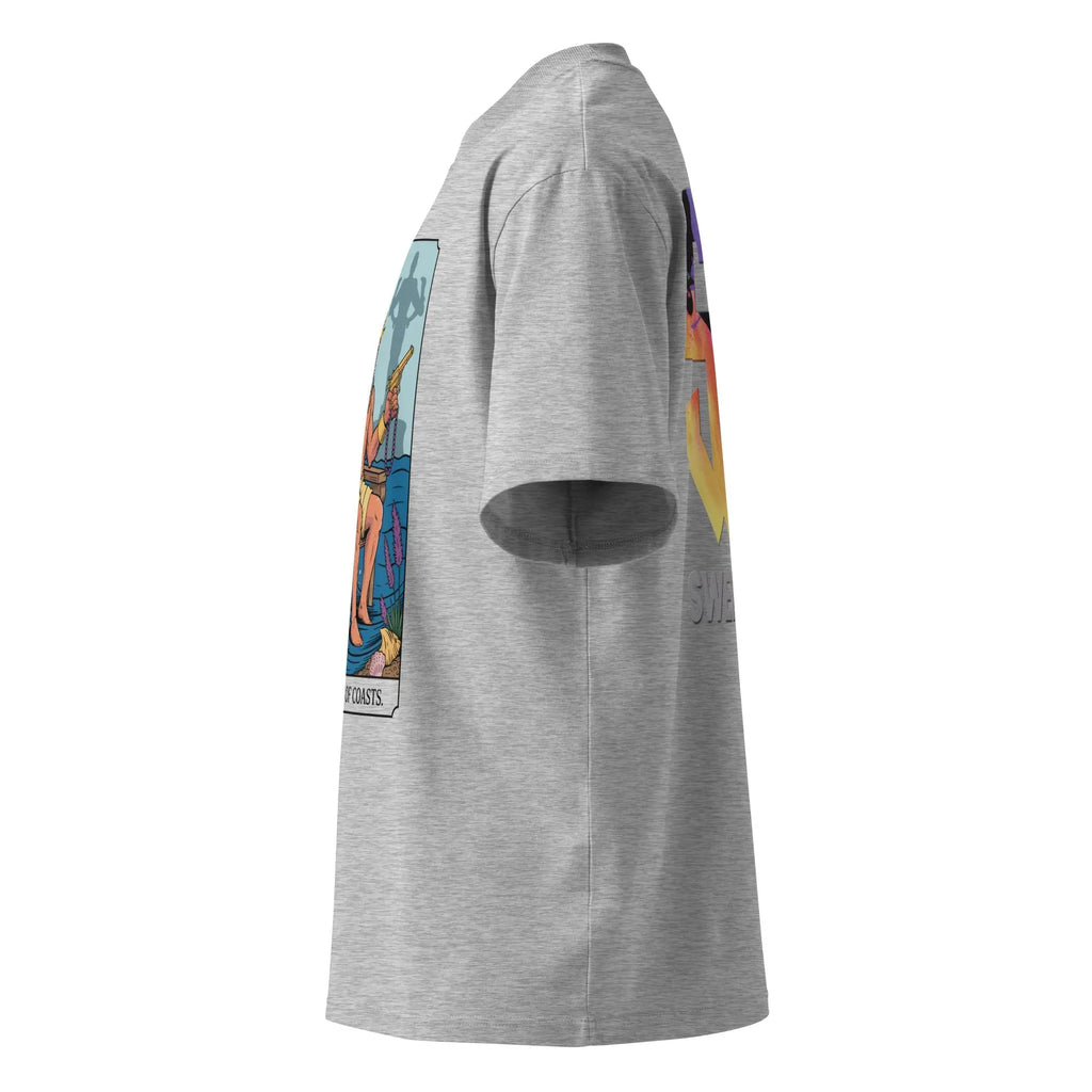 Tarot Card Stacking™ Graphic Tee – Streetwear Tarot Aesthetic Unisex organic oversized high neck t-shirt.