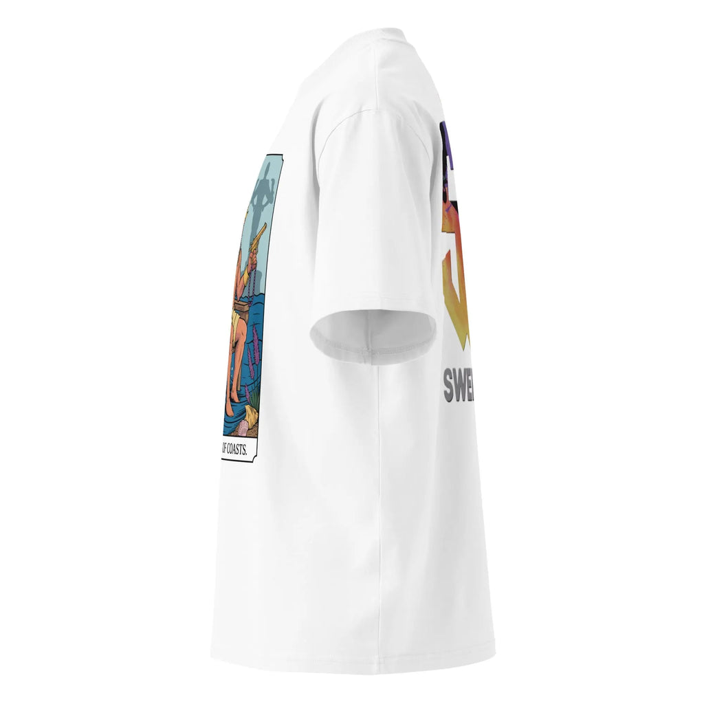 Tarot Card Stacking™ Graphic Tee – Streetwear Tarot Aesthetic Unisex organic oversized high neck t-shirt.