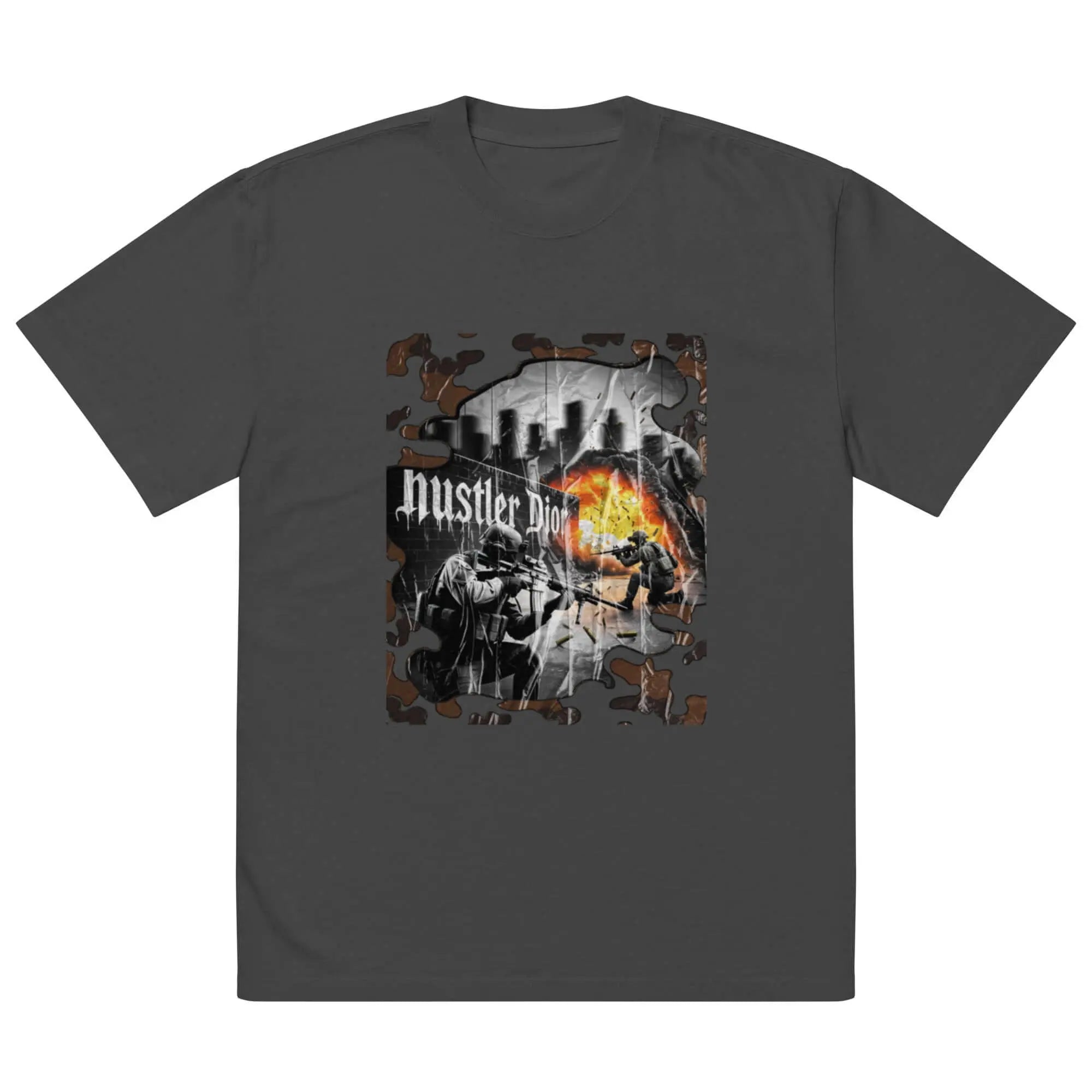 Urban Siege – Hustler Dior Oversized Combat Tee.