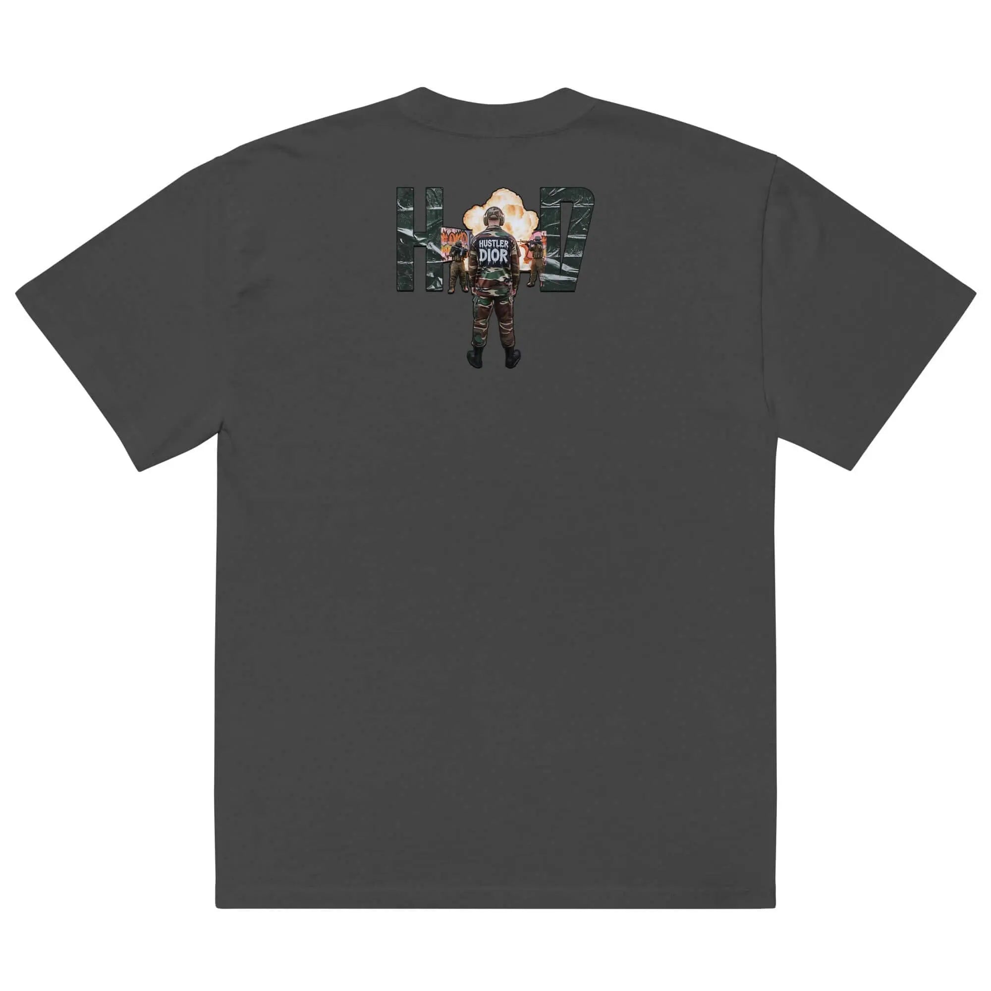 Urban Siege – Hustler Dior Oversized Combat Tee.