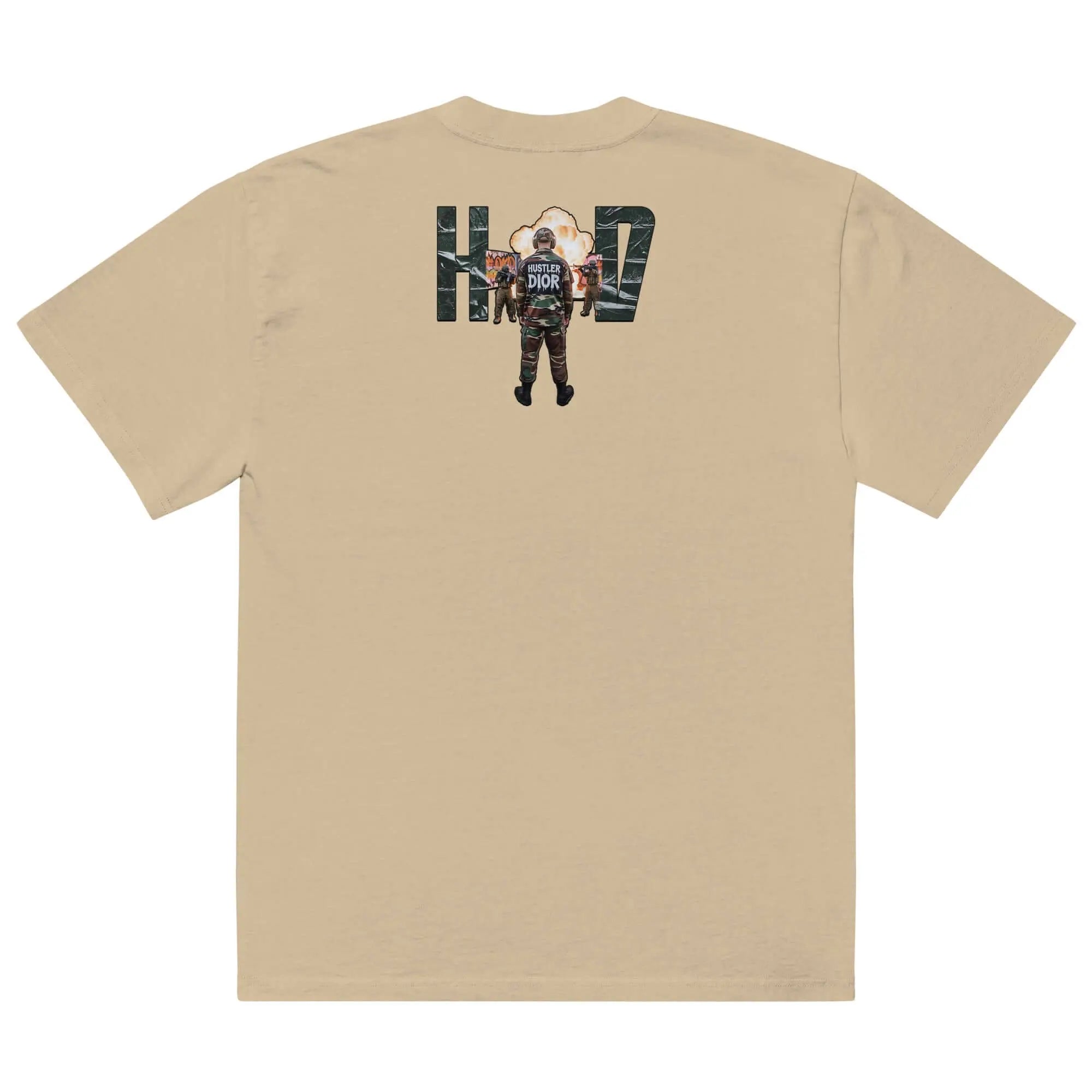 Urban Siege – Hustler Dior Oversized Combat Tee.