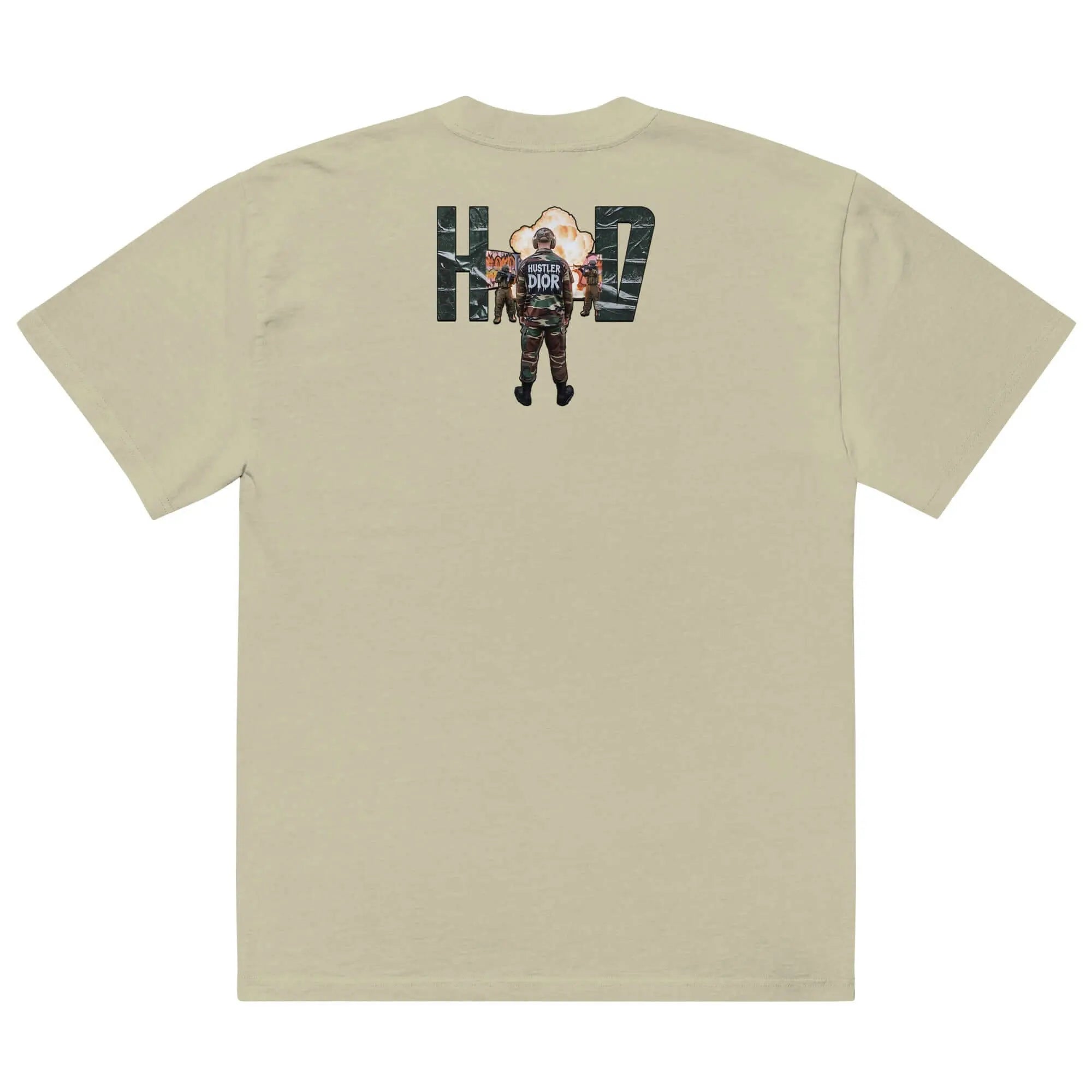 Urban Siege – Hustler Dior Oversized Combat Tee.