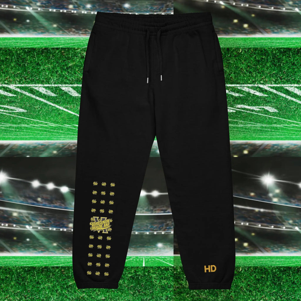 VA Made Me Heavyweight Fleece Sweatpants – Zip Pockets, Cuffed Ankles Urban sweatpants.