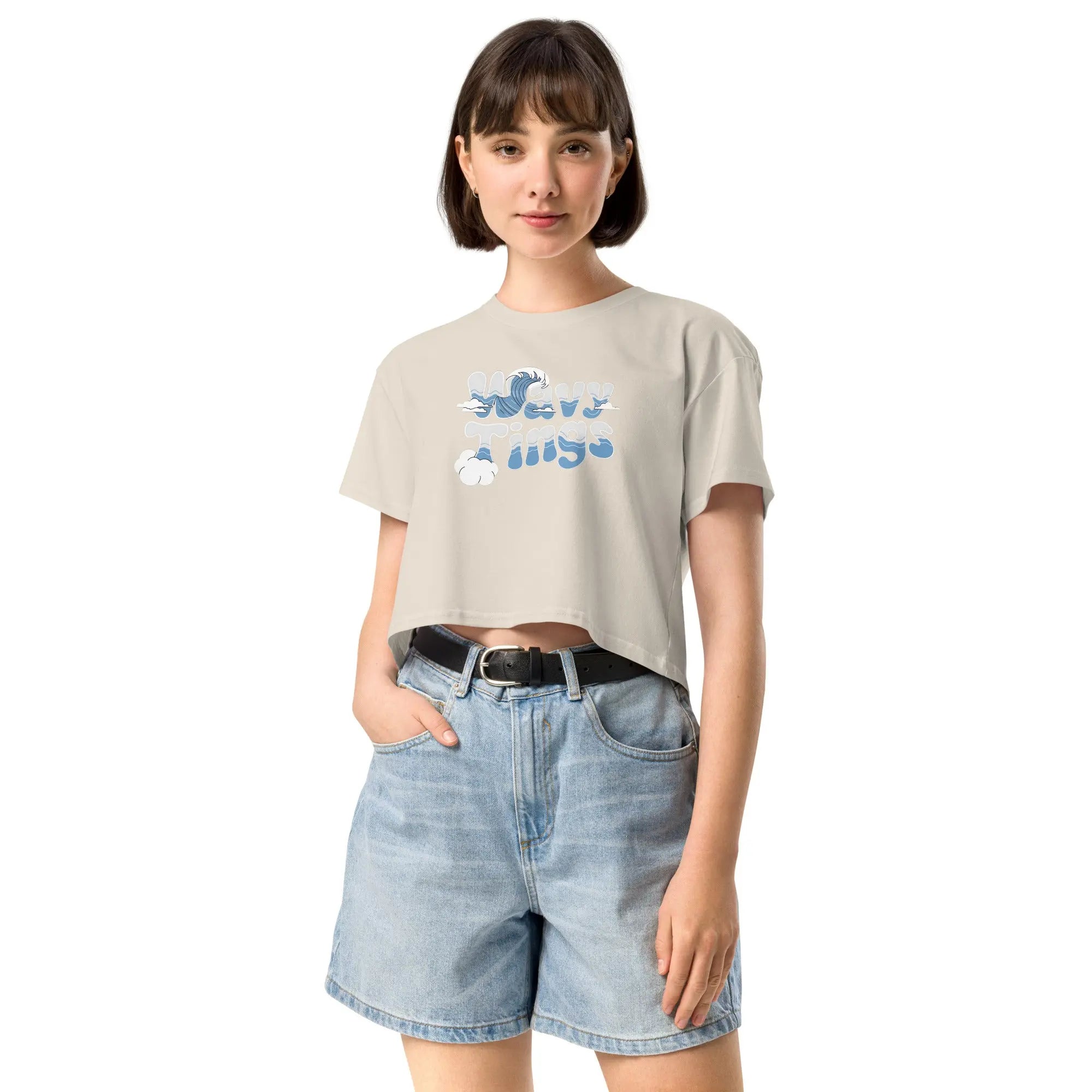 Wavy Tings Women’s crop top - Hustler Dior