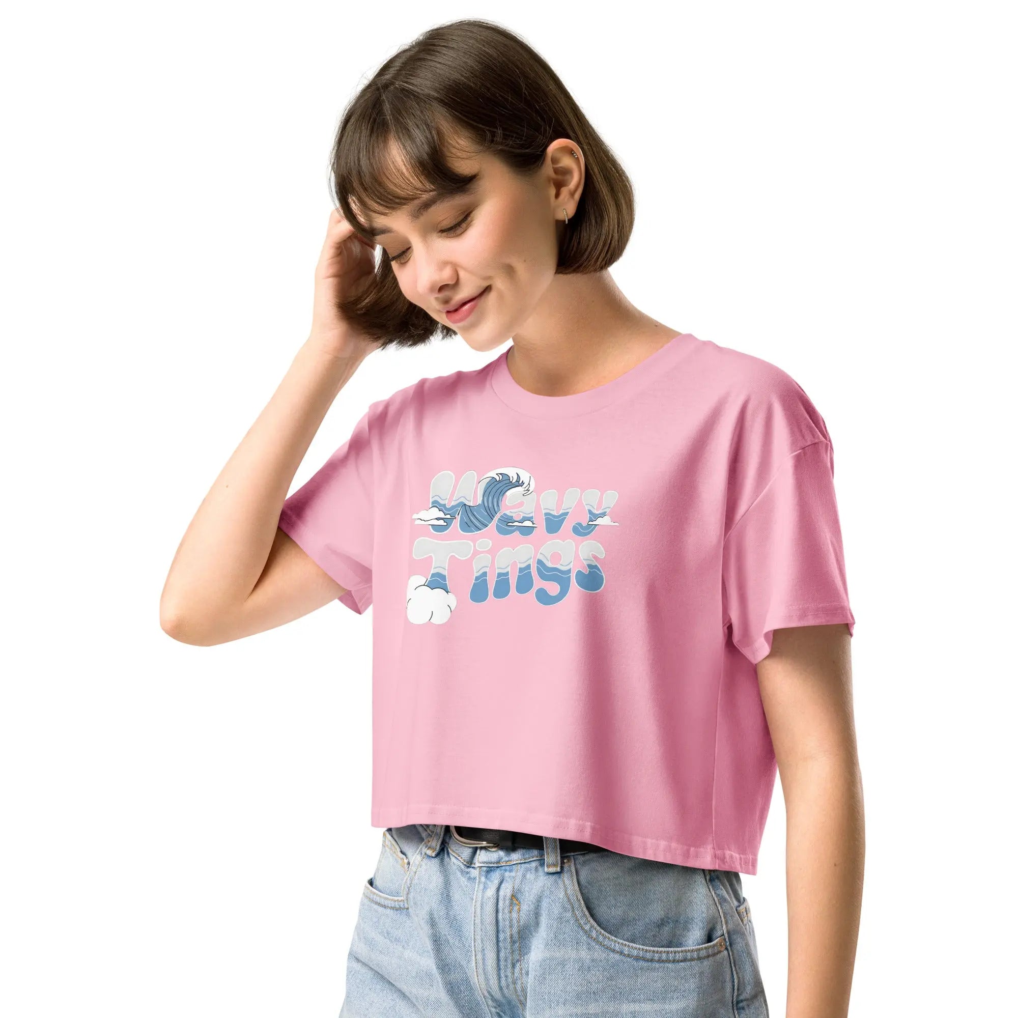 Wavy Tings Women’s crop top - Hustler Dior