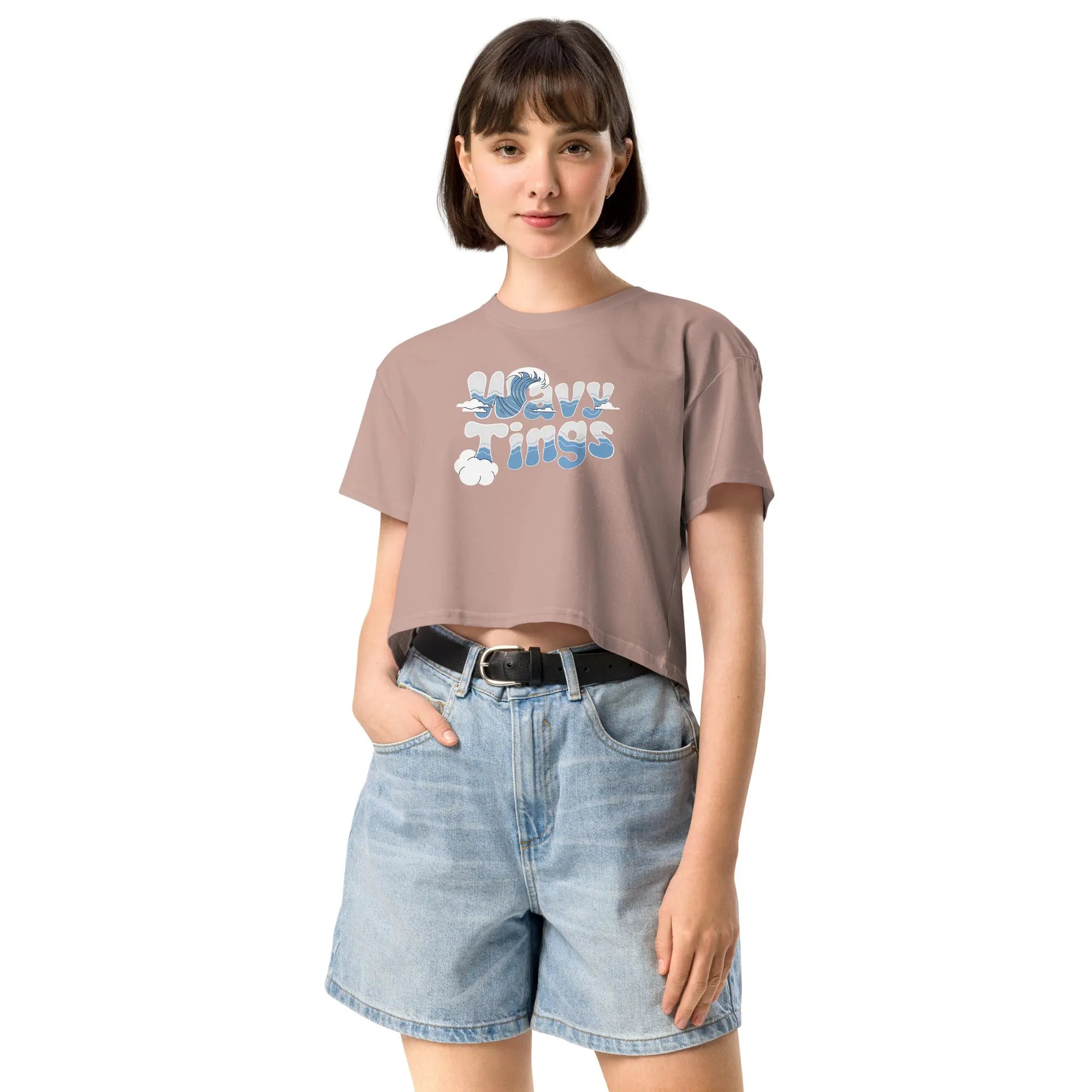 Wavy Tings Women’s crop top - Hustler Dior