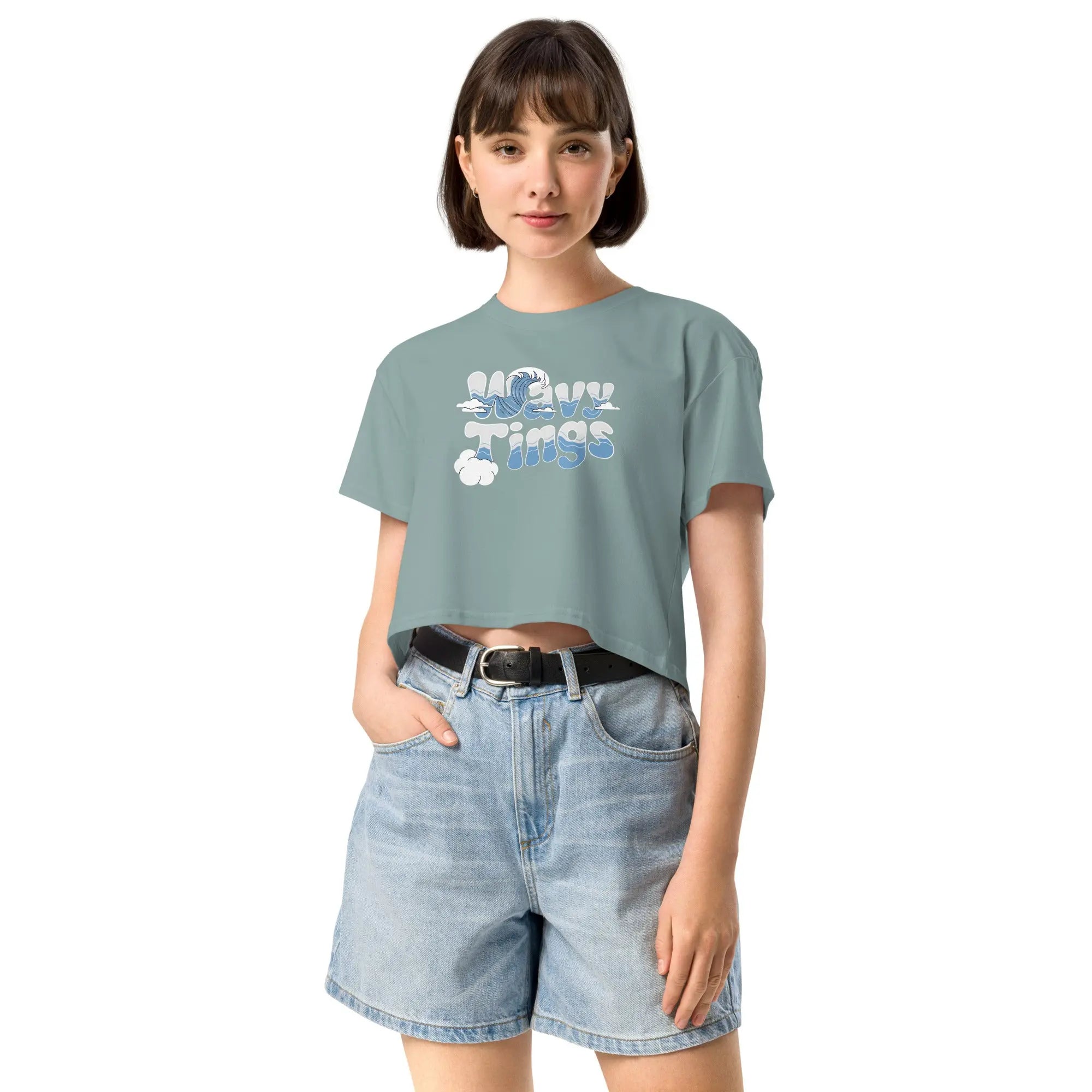 Wavy Tings Women’s crop top - Hustler Dior